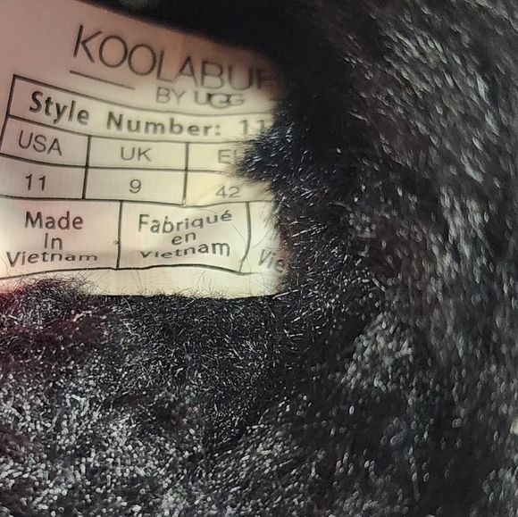 Koolaburra By Ugg Backstrap Fuzzy Sandals Black Size 11 - Picture 8 of 8